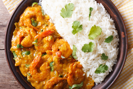 Garnelen-Curry mit Gemüse